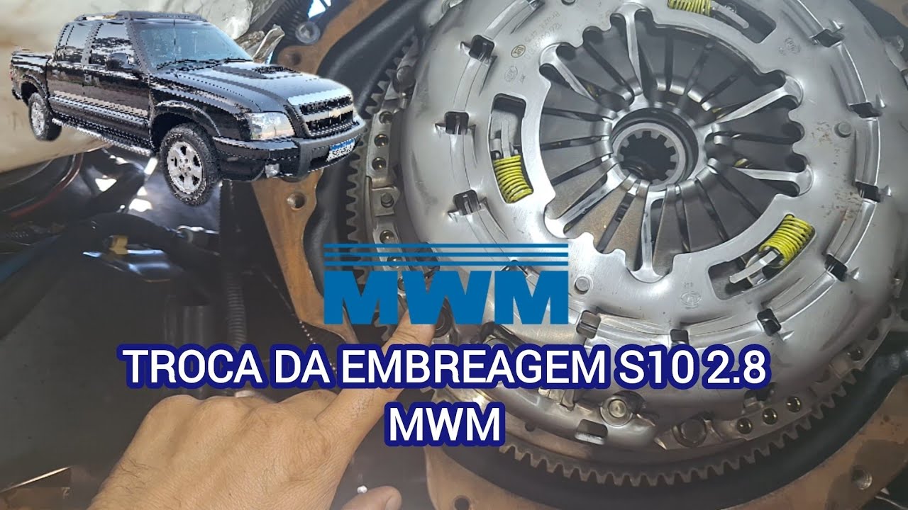 🔴TROCA DA EMBREAGEM E VOLANTE BI MASSA S10 MWM 2.8 SPRINT.