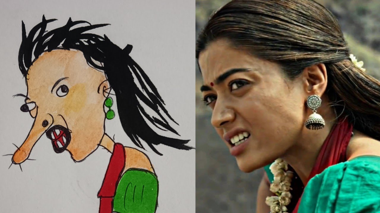 pushpa - srivalli video song | funny art video | funny art #funnyvideo #funny #sabaarthub
