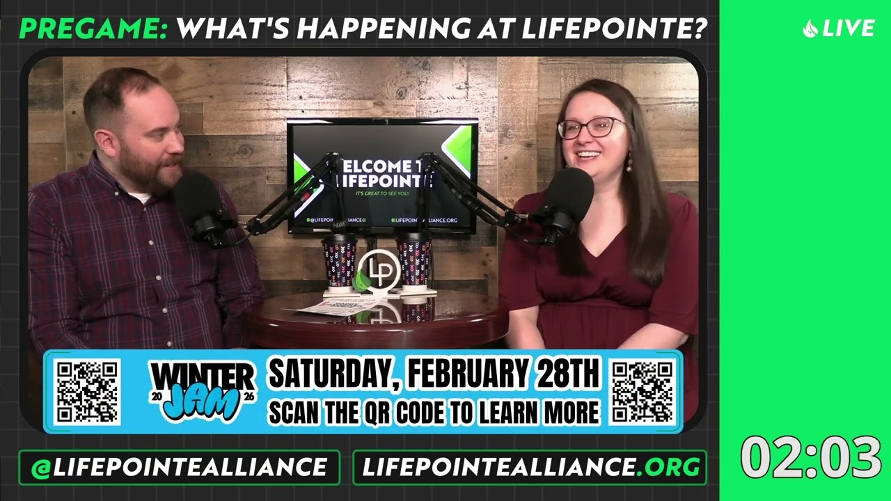 LifePointe LIVE Pregame 02.15.2026 | What's happening at LifePointe?