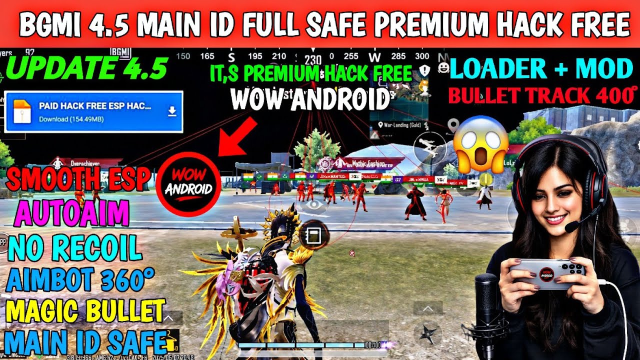 BGMI HACK 4.5 | BGMI 4.5 MOD APK | BGMI ESP HACK | BGMI NEW HACK TODAY | HOW TO HACK BGMI HACK