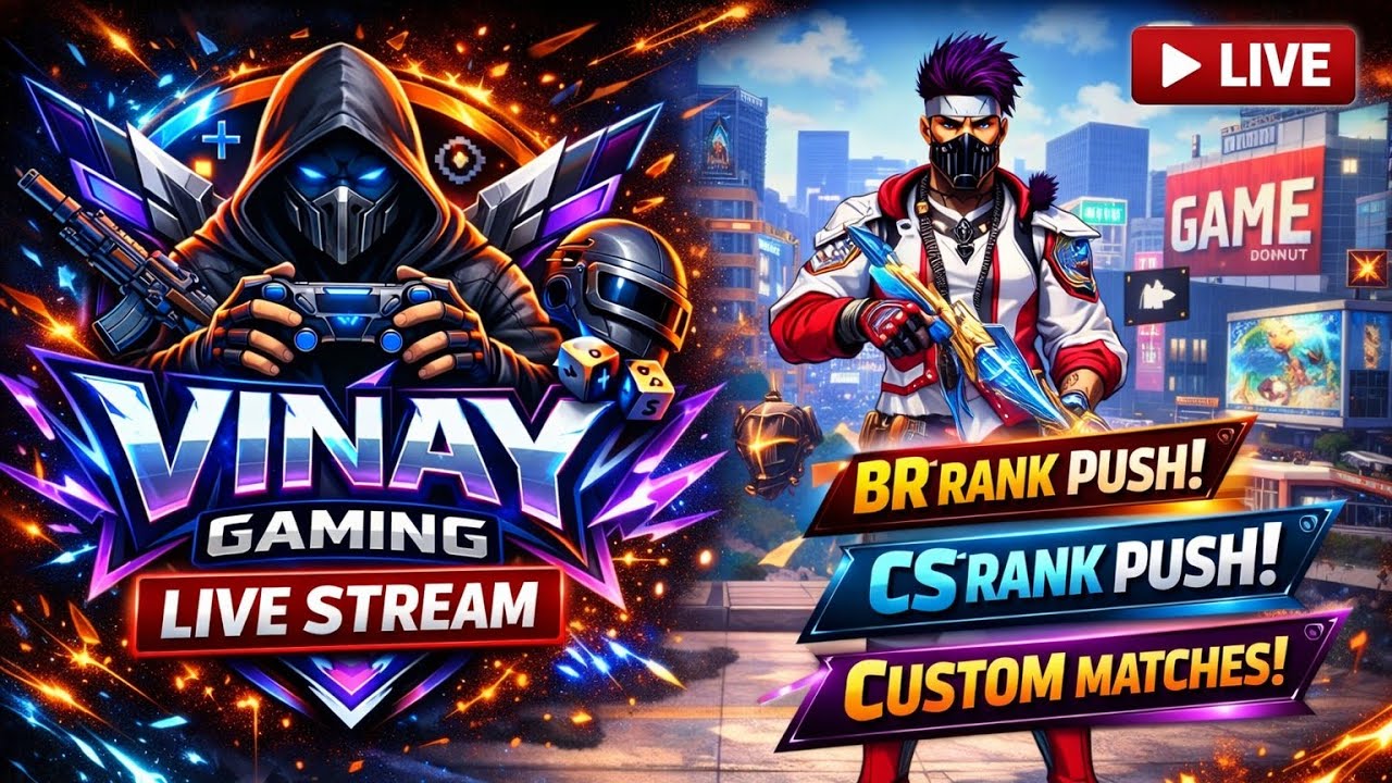 🔥 LIVE 🔴 BR Rank Push + CS Rank Push | Subscribers ke saath Custom Room 😈