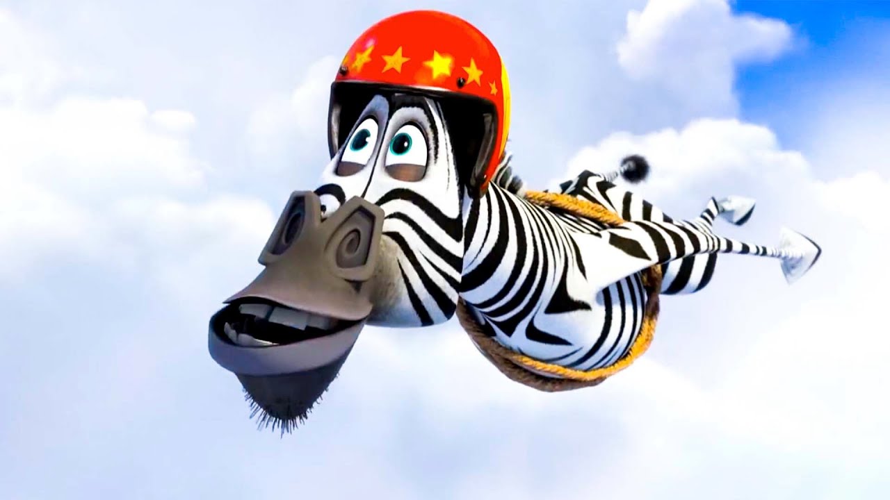 MADAGASCAR 3: EUROPE'S MOST WANTED Clip - Flying! (2012) Chris Rock
