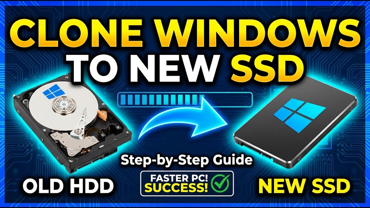 Copy Windows to a New SSD Drive - Speed Up Your System 100x