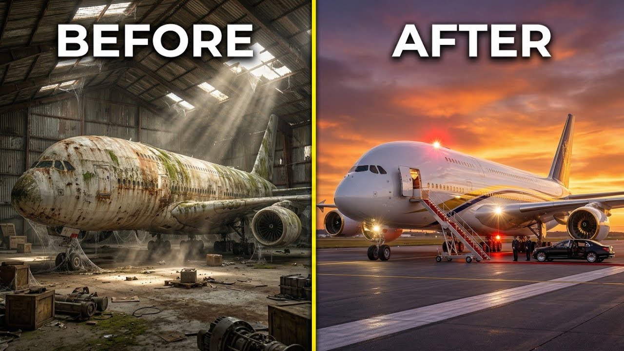 I Found an Abandoned Airbus A380 and Restored It to VIP Luxury — ASMR AI Generated