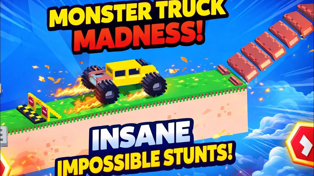 Monster Truck Madness 🚛🔥 | Insane Impossible Stunts Challenge!