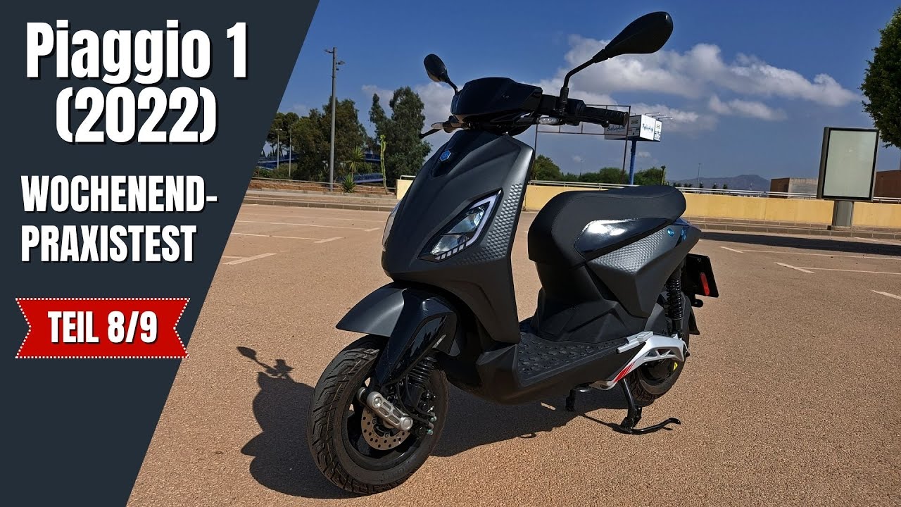 E-Roller Piaggio 1 Active (2022) 🛵 Wochenend-Praxistest Teil 8/9 |  VLOG 408