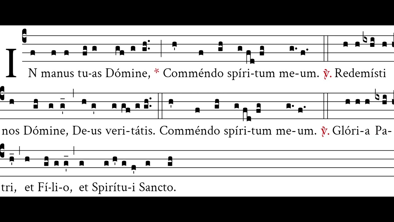 In manus tuas Domine commendo spiritum meus - Harpa Dei