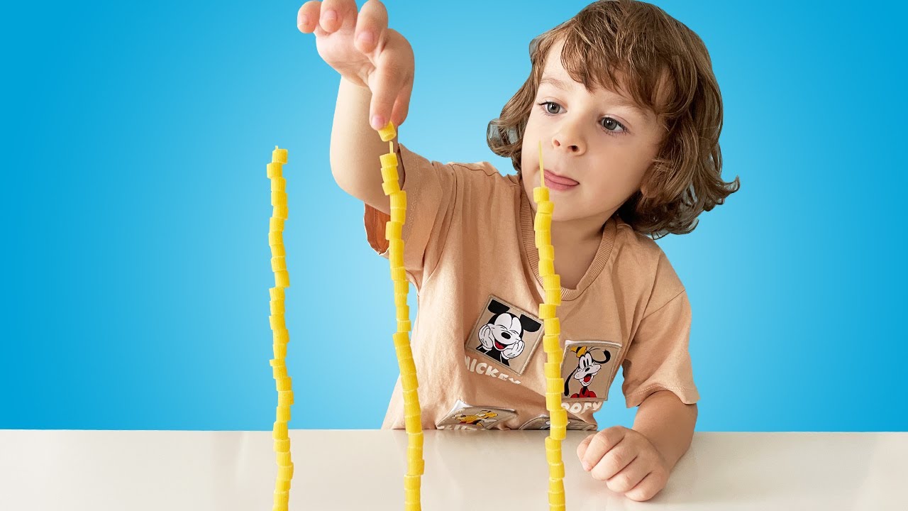 &Ccedil;ocuklar i&ccedil;in Makarna ile Basit Motor Gelişimi  Etkinlik - Sarp Toys