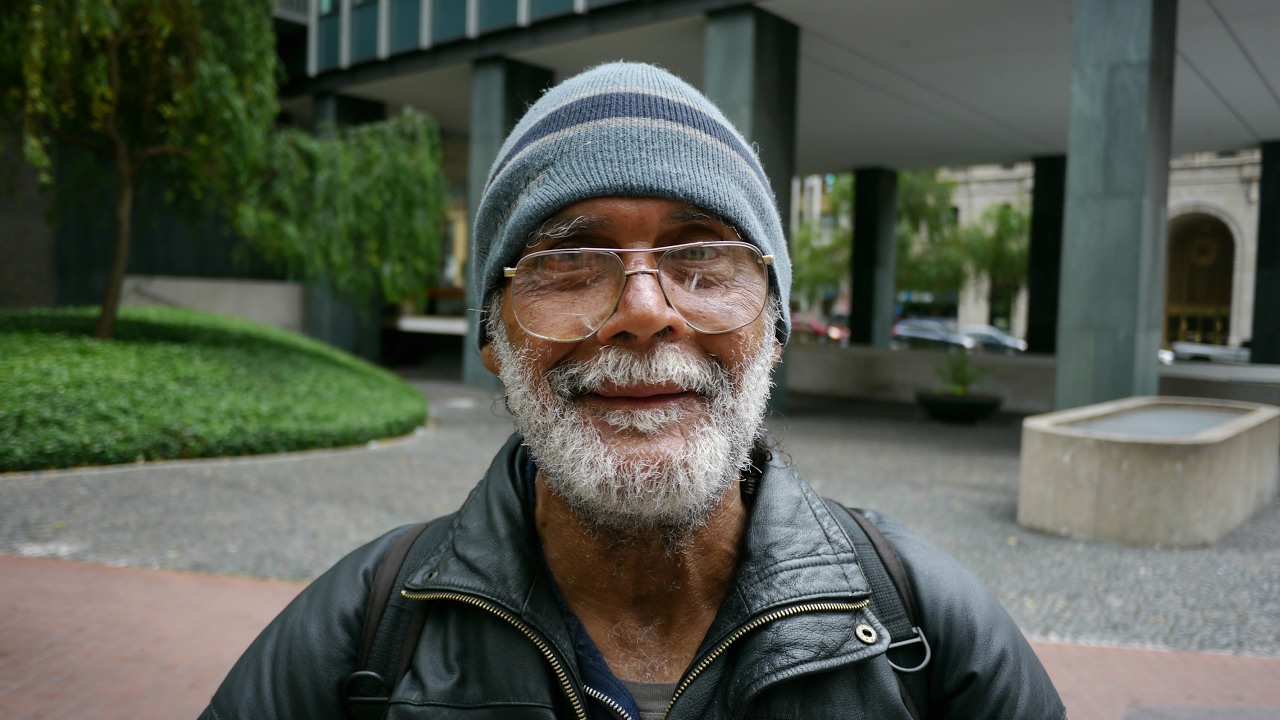 Francisco is homeless in San Francisco. He was in a shelter for over a year, but didn't feel safe!