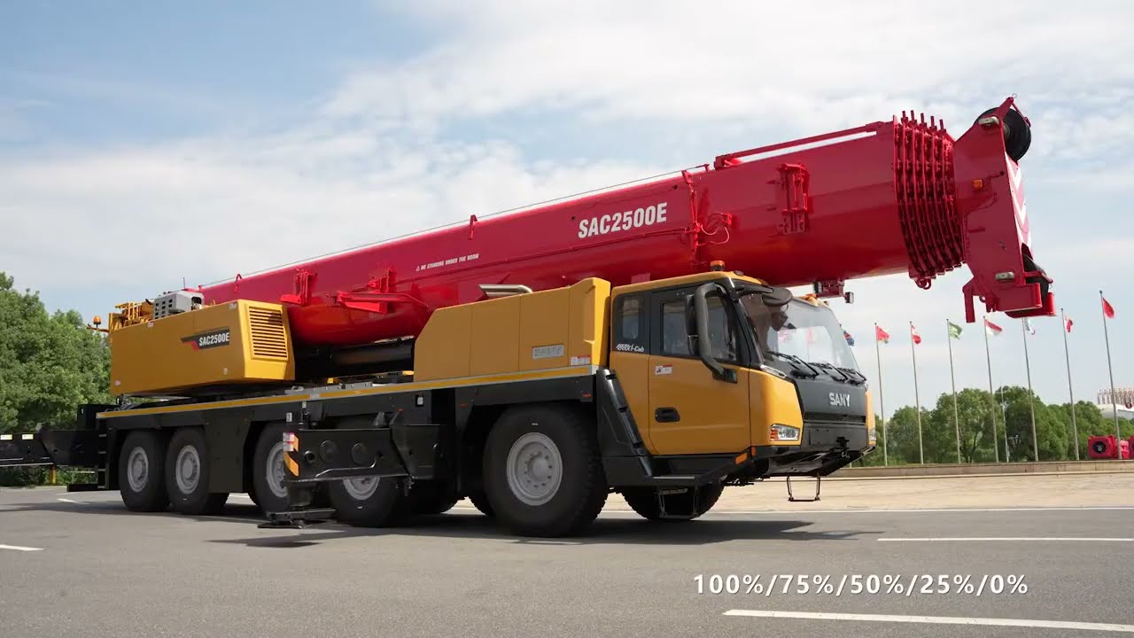 SANY SAC2500E  עוצמת על של 250 טון – התמורה הטובה ביותר להשקעה שלכם