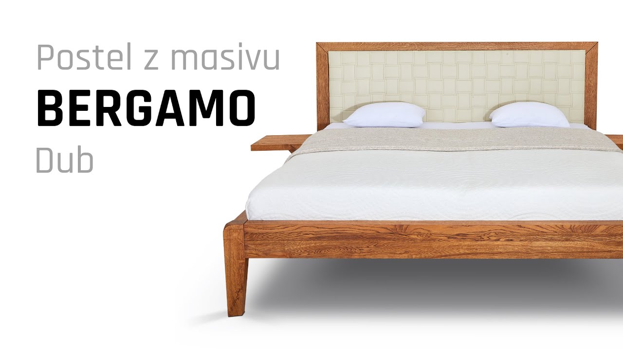 Postel z masivu dub BERGAMO