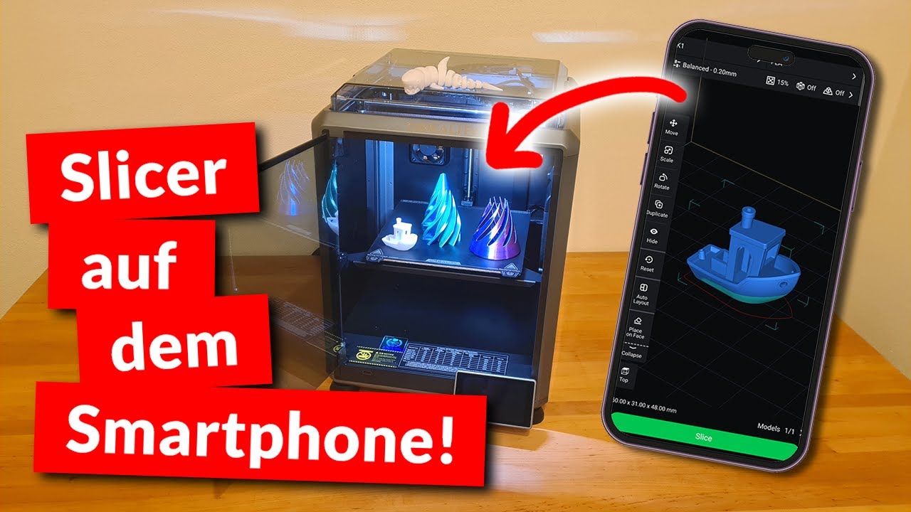 Slicer auf dem Smartphone? So geht es mit Creality Cloud! (+ Creality K1 Review)