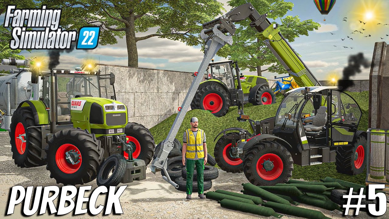 Covering OVERFILLED BUNKER Silo & Spreading SLURRY | Purbeck Valley | Farming Simulator 22