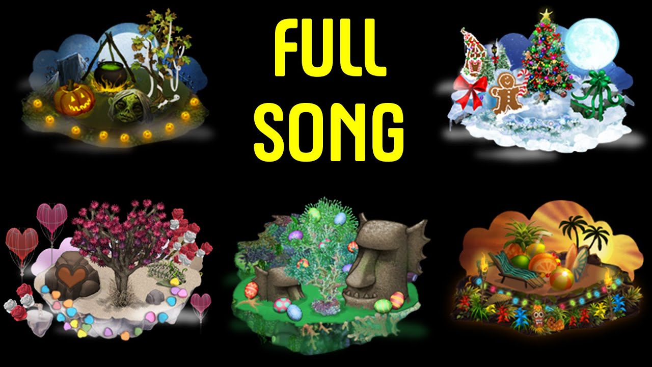 Natural Island Full Song - All Common, Rare & Epic Monsters (Seasonal Skin) | My Singing Monsters