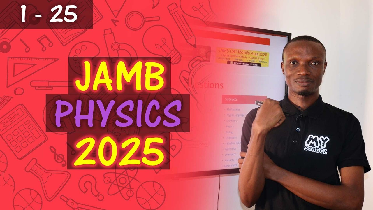 JAMB CBT Physics 2025 Past Questions 1 - 25