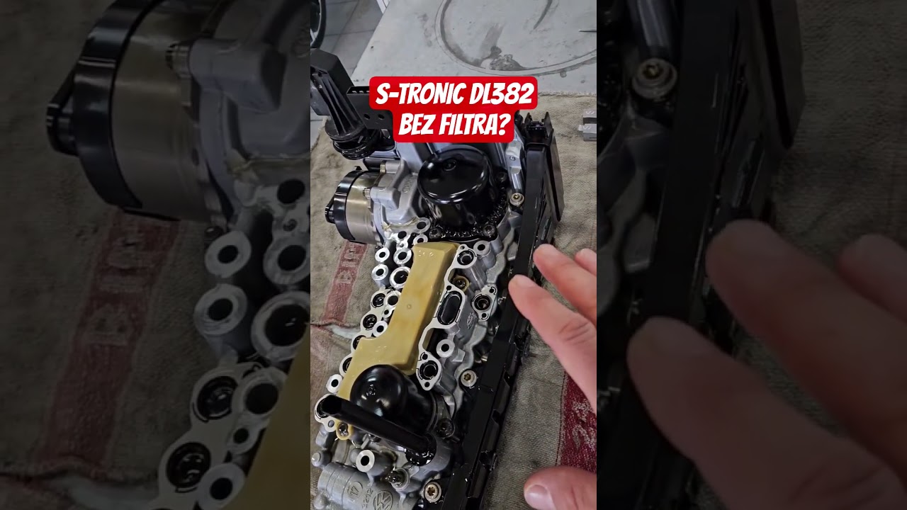 Audi DL382 uwaga aby nie uszkodzić skrzyni przy wymianie filtr&oacute;w. S-tronic