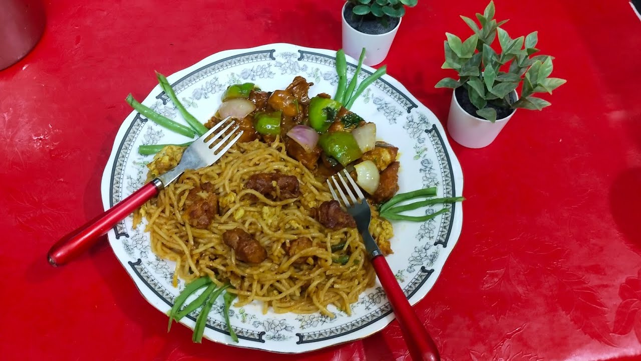Chicken noodles chicken manchurian recipe please 🥺 like and subscribe 👍