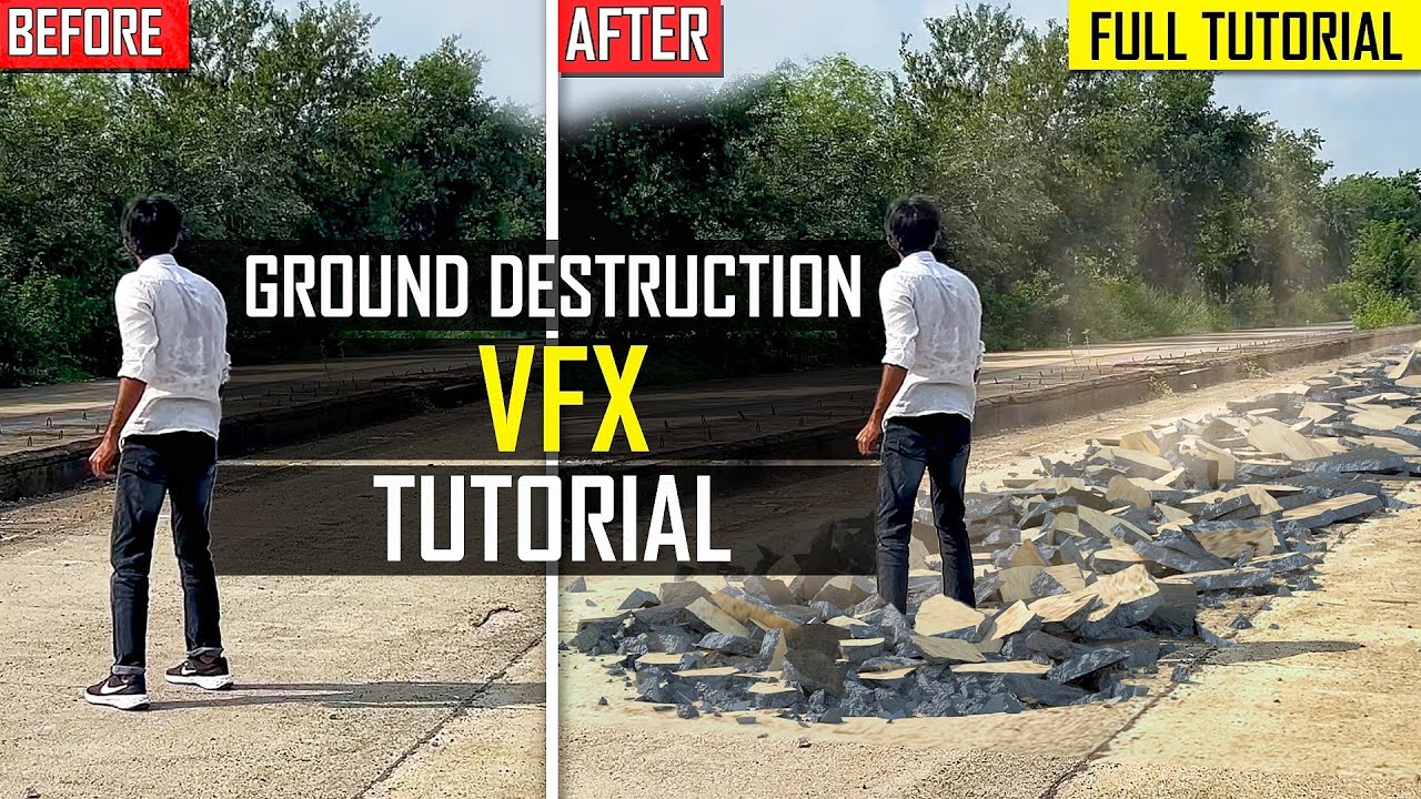 YOUR NEXT GROUND DESTRUCTION VIDEO IN BLENDER | VFX TUTORIAL | ABHISHEK PATIDAR
