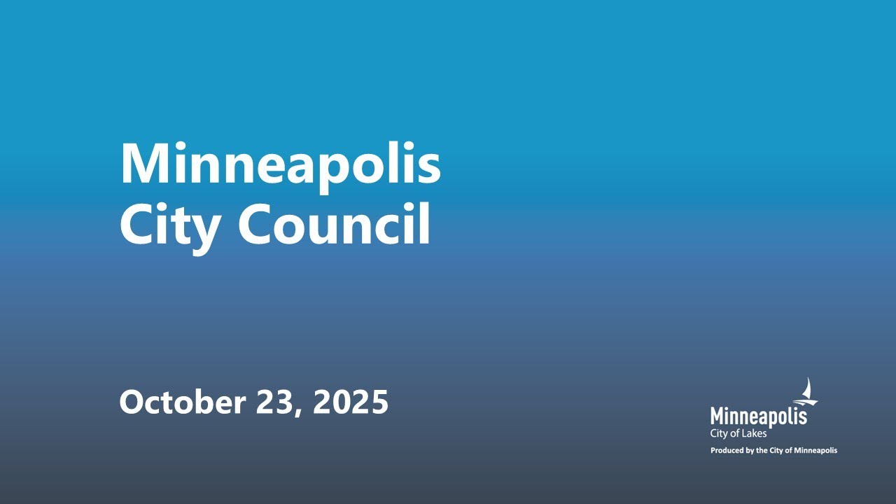 October 23, 2025 Minneapolis City Council