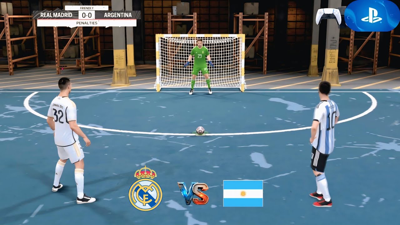 Messi, Ronaldo & Neymar in ONE Team?! Real Madrid vs ARGENTINA– Penalty Shootout