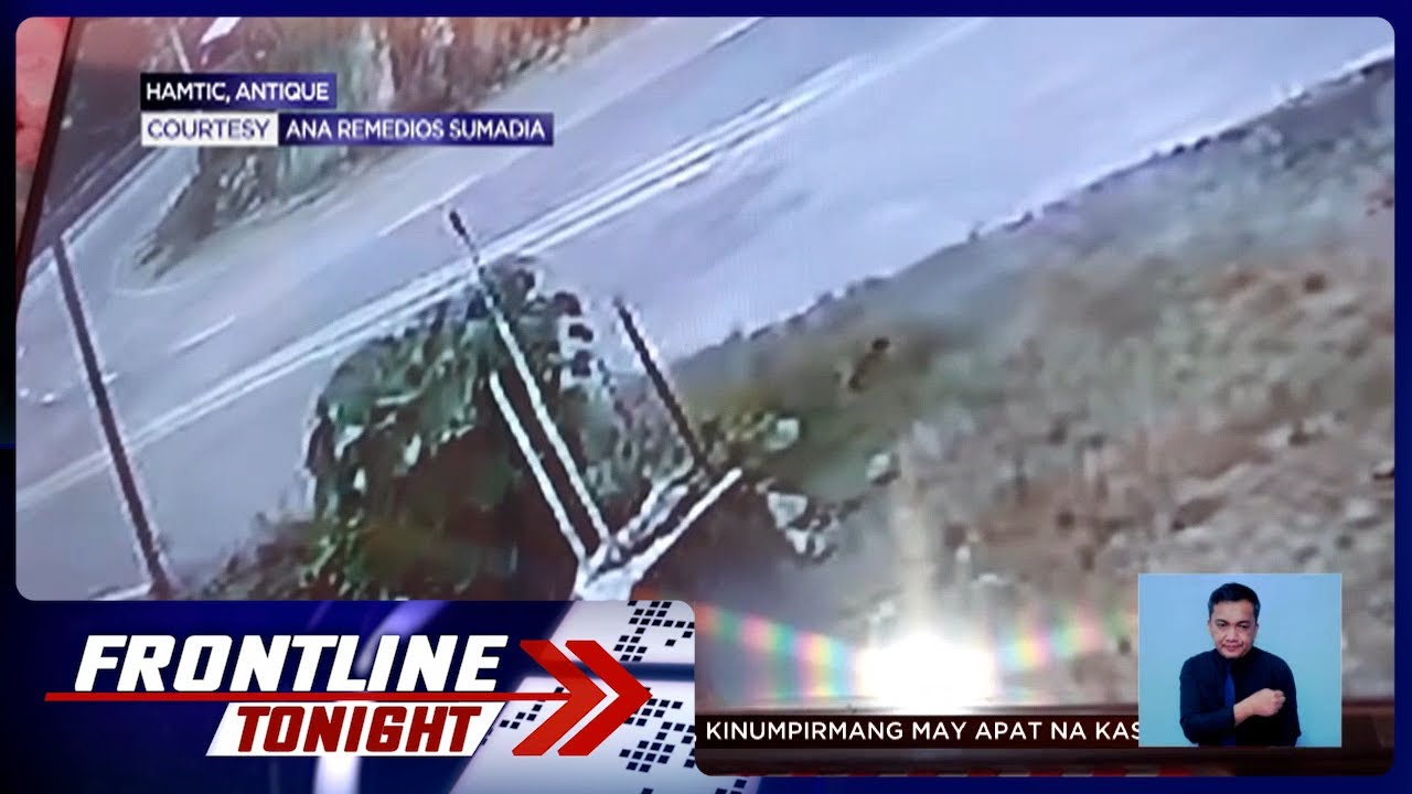 Mabilis na takbo ng bus bago mahulog sa bangin sa Antique, sapul sa CCTV | Frontline Tonight