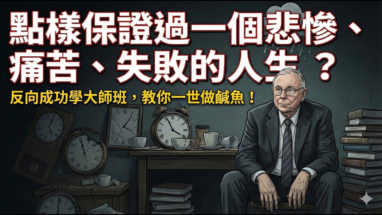 「如何保證過一個悲慘、痛苦、失敗的人生？」- 查理芒格的智慧