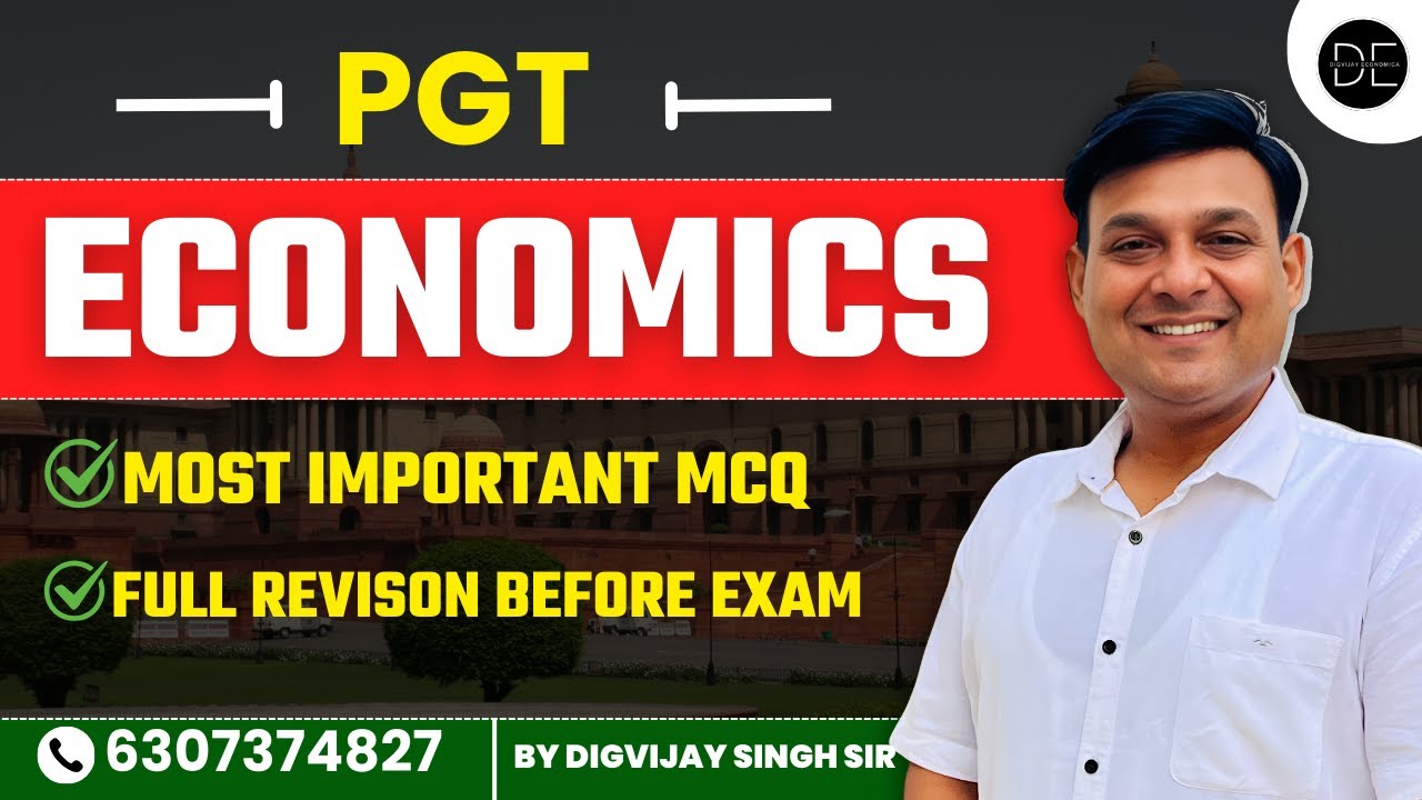 PGT ECONOMICS MOST IMPORTANT MOCK || MOST EXPECTED MCQ ||