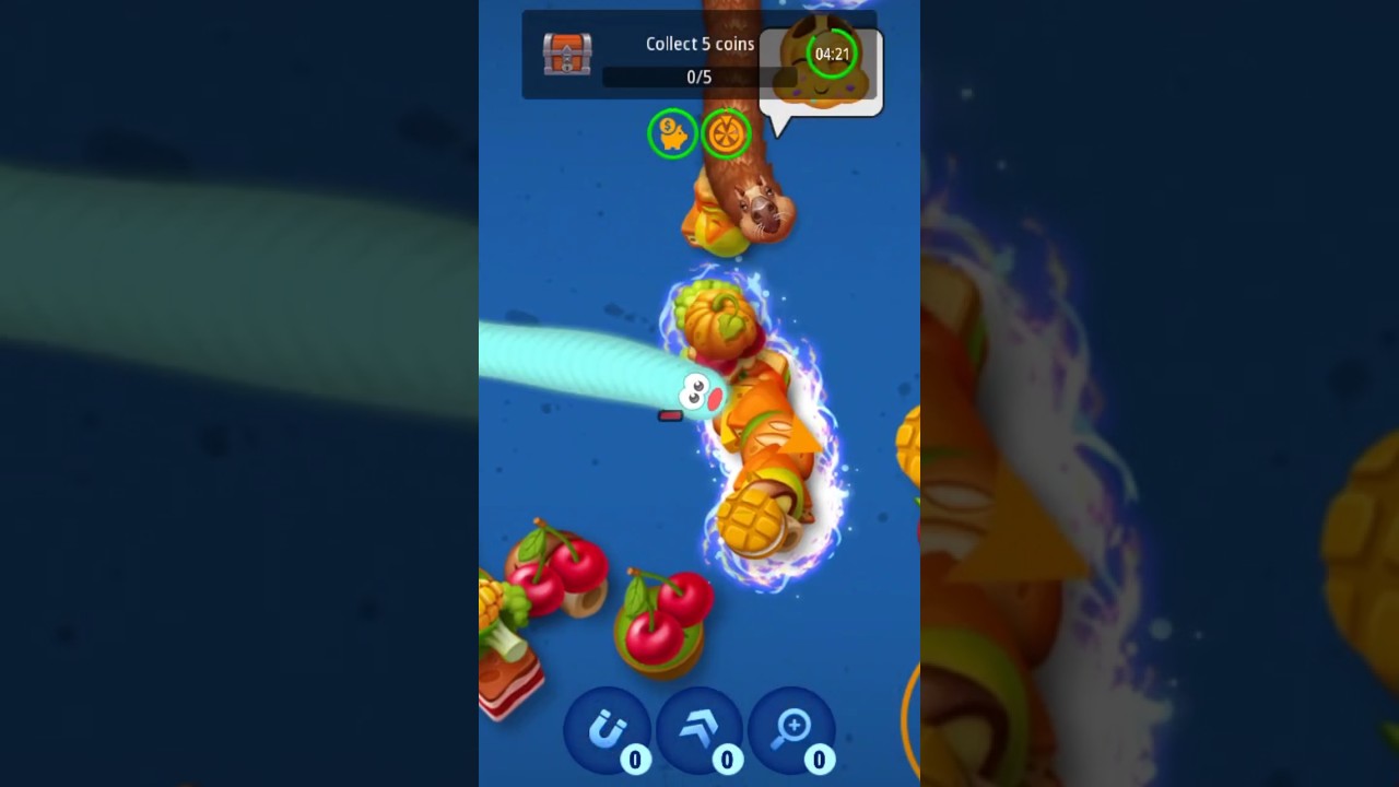 Worms zone magic gameplay get Easily | snake game 