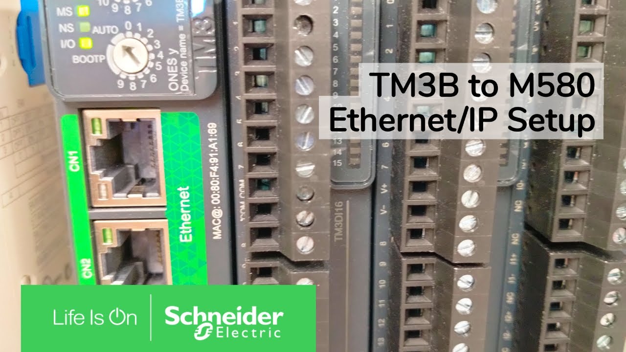 Connect the TM3B Distributed IO Module to the M580 PLC via Ethernet/IP | Schneider Electric Support