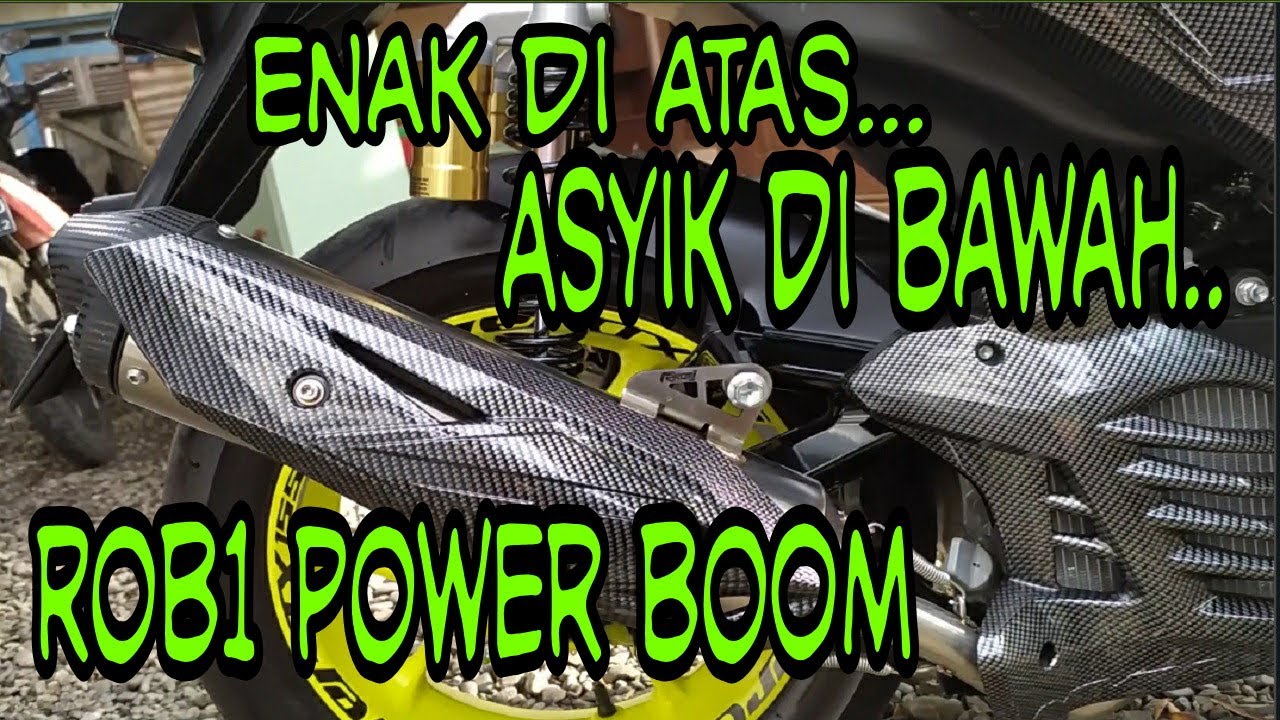REVIEW KNALPOT RACING ANTI TILANG ROB1 POWER B YAMAHA AEROX 155 VVA