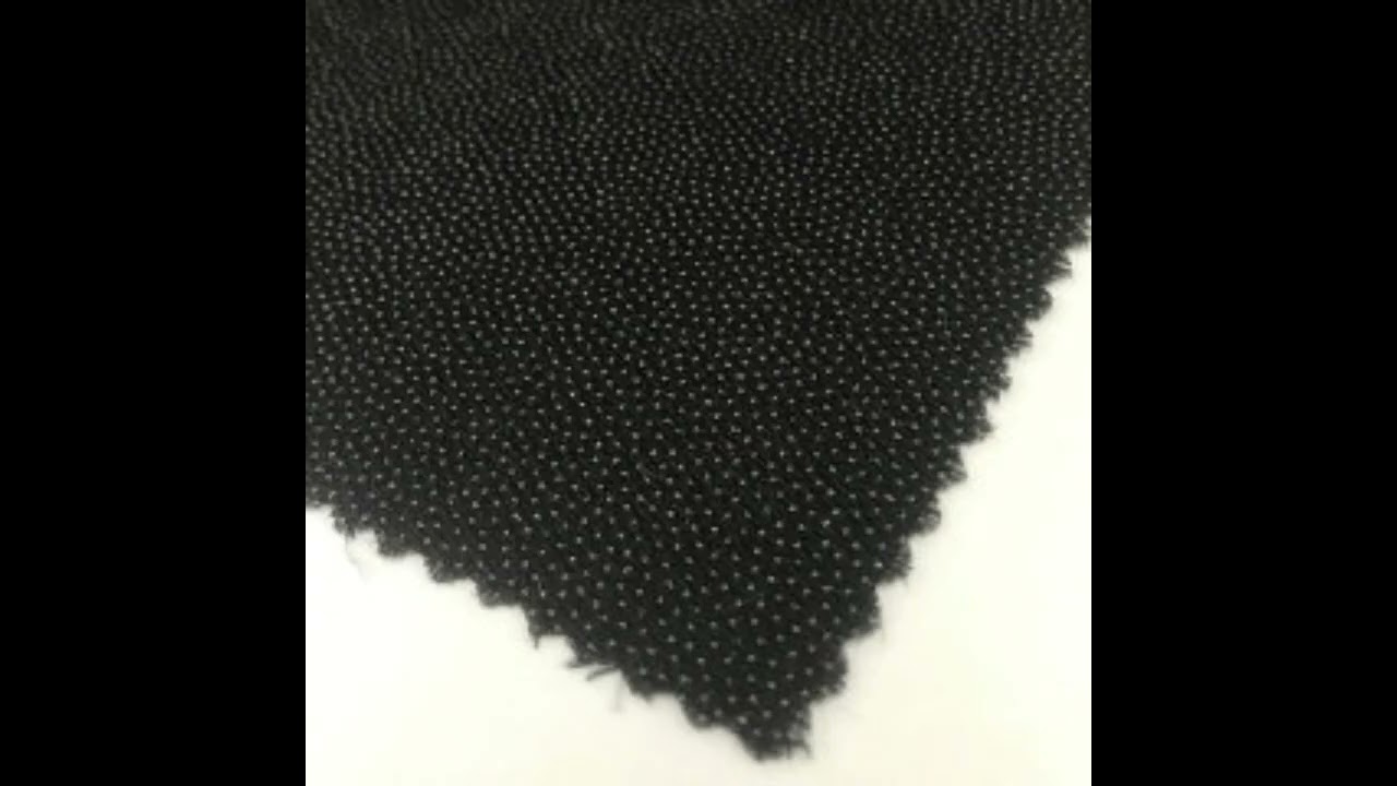Water jet woven fusible interlining