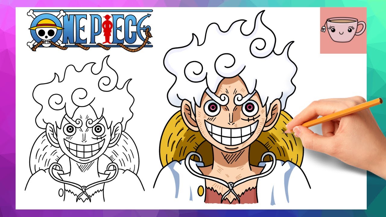How To Draw Luffy Gear 5 - One Piece | Easy Step By Step Drawing Tutorial