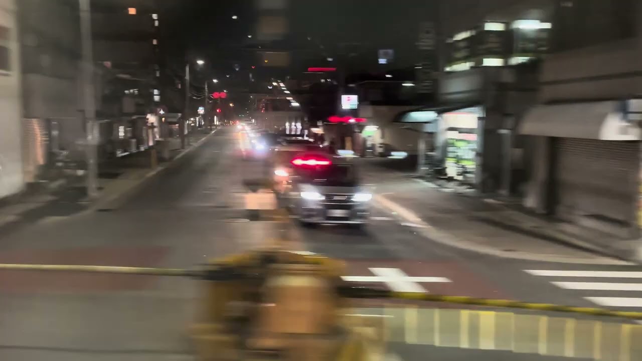 南海9300系（9301f+9302f）準急行 側面展望＆走行音（天下茶屋〜堺東）（日立sic vvvfインバータ）