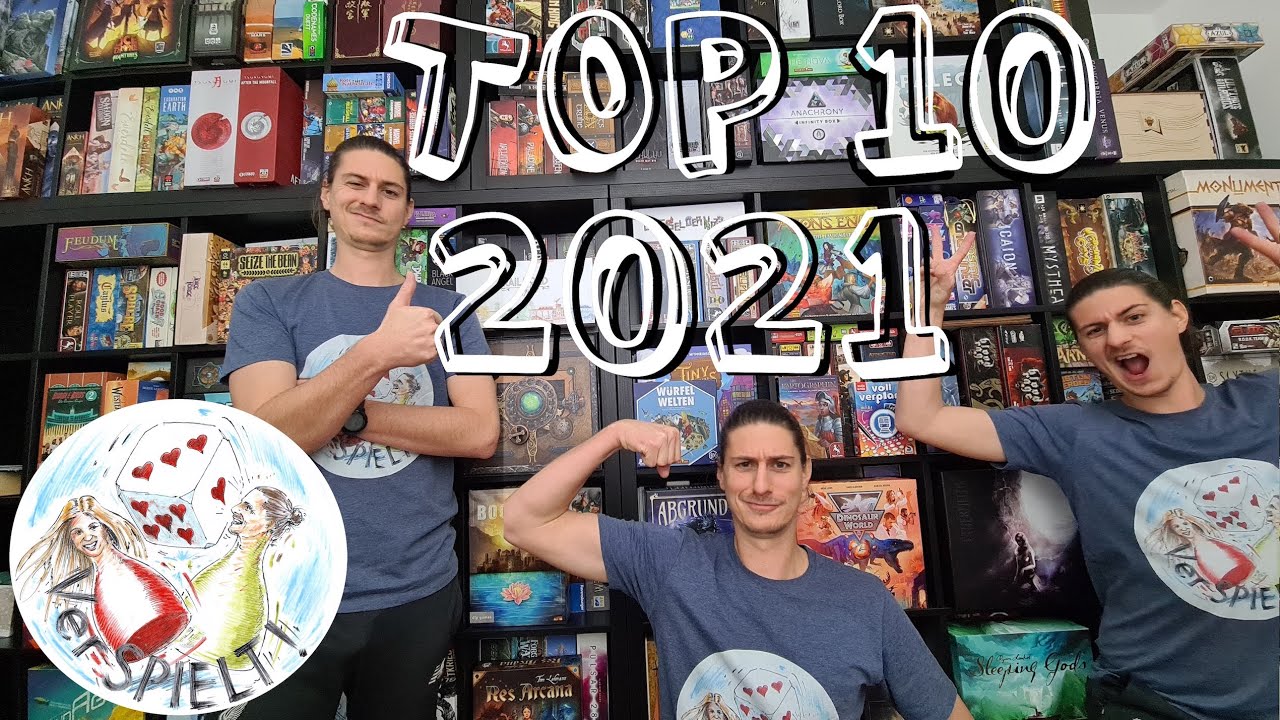 Top 10 Brettspiele 2021, unsere pers&ouml;nlichen Spiele Jahrescharts von 2021