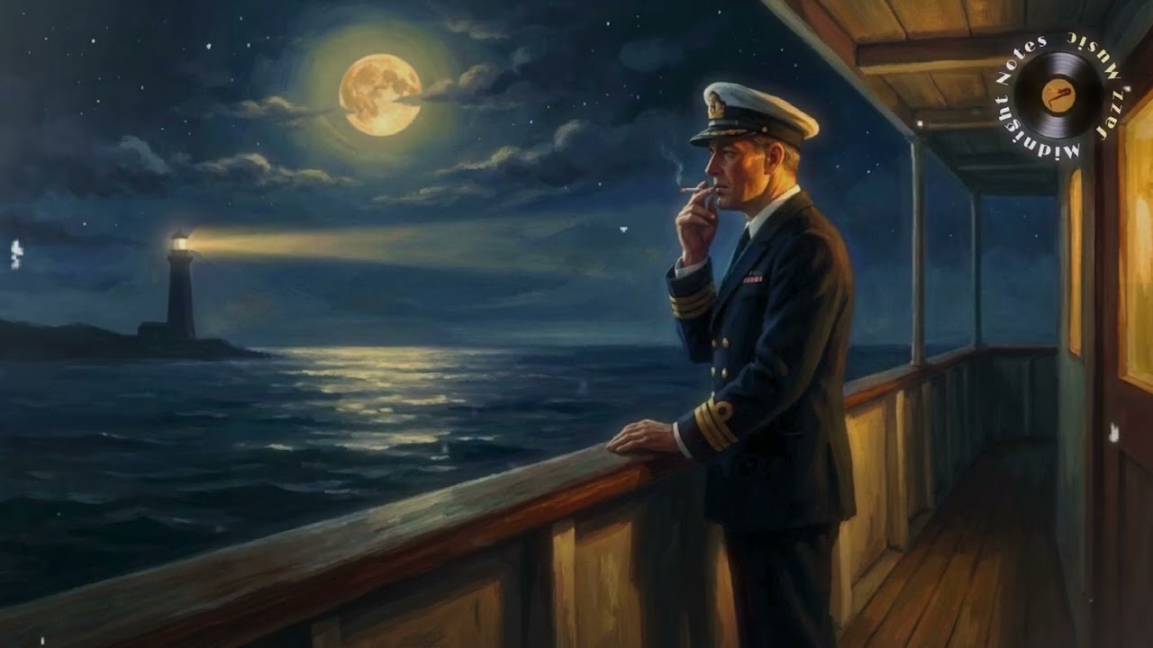 ♪Harbor in the night | 1950s Romantic Jazz  | Midnight Notes