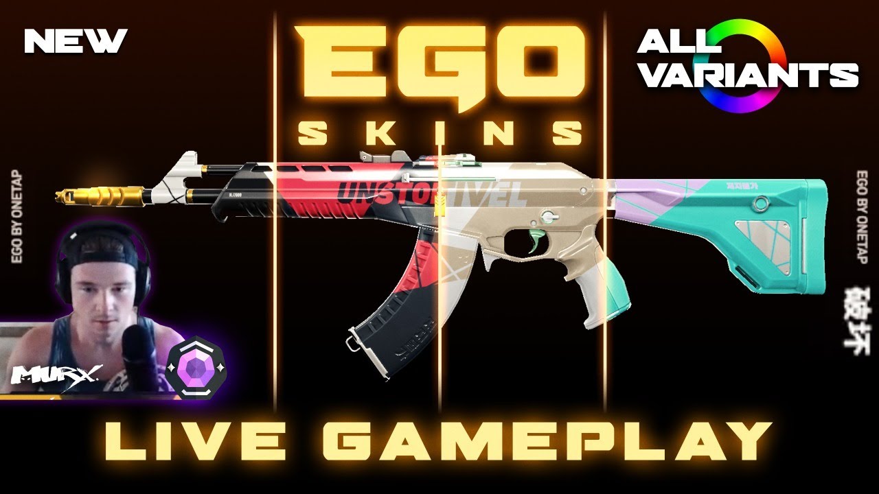 Ego VALORANT Skins 🔴LIVE GAMEPLAY (ALL COLOR VARIANTS) | New Skin Bundle Collection Showc