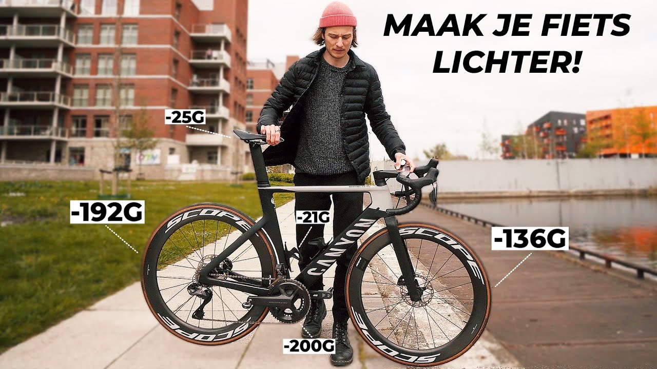HOE MAAK JE JE FIETS LICHTER? - een heel wetenschappelijke gids.