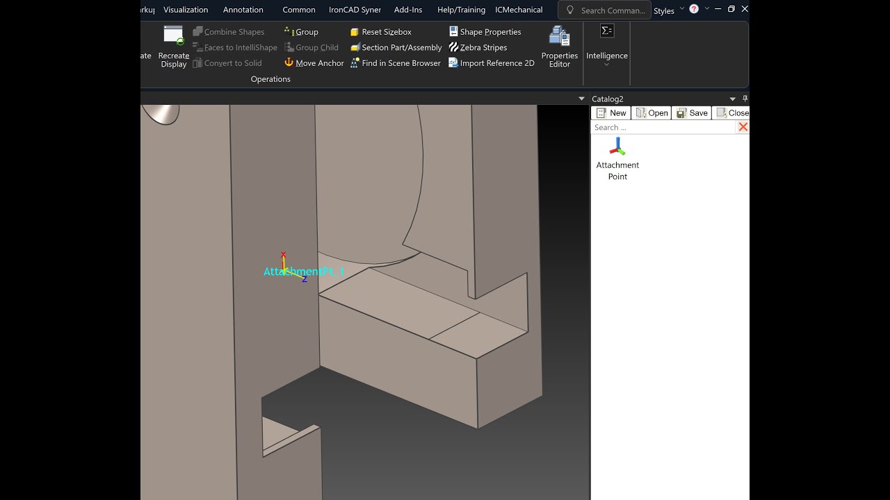 IronCAD - Tech Tips: Attachment Points