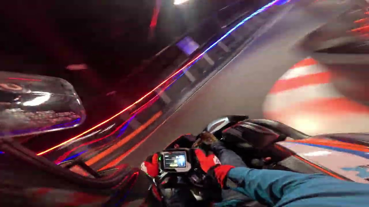Driving the electric kart at Hqracing 
