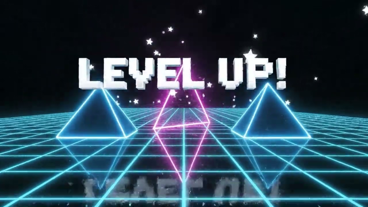 1 HOUR 80s Arcade Retro Visualizer Glitch Screensaver Background