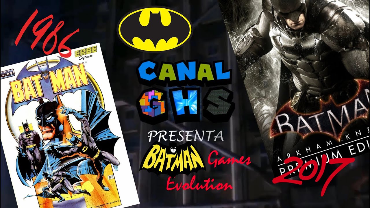 Evolution of Batman Games 1986 - 2017 DC Comics
