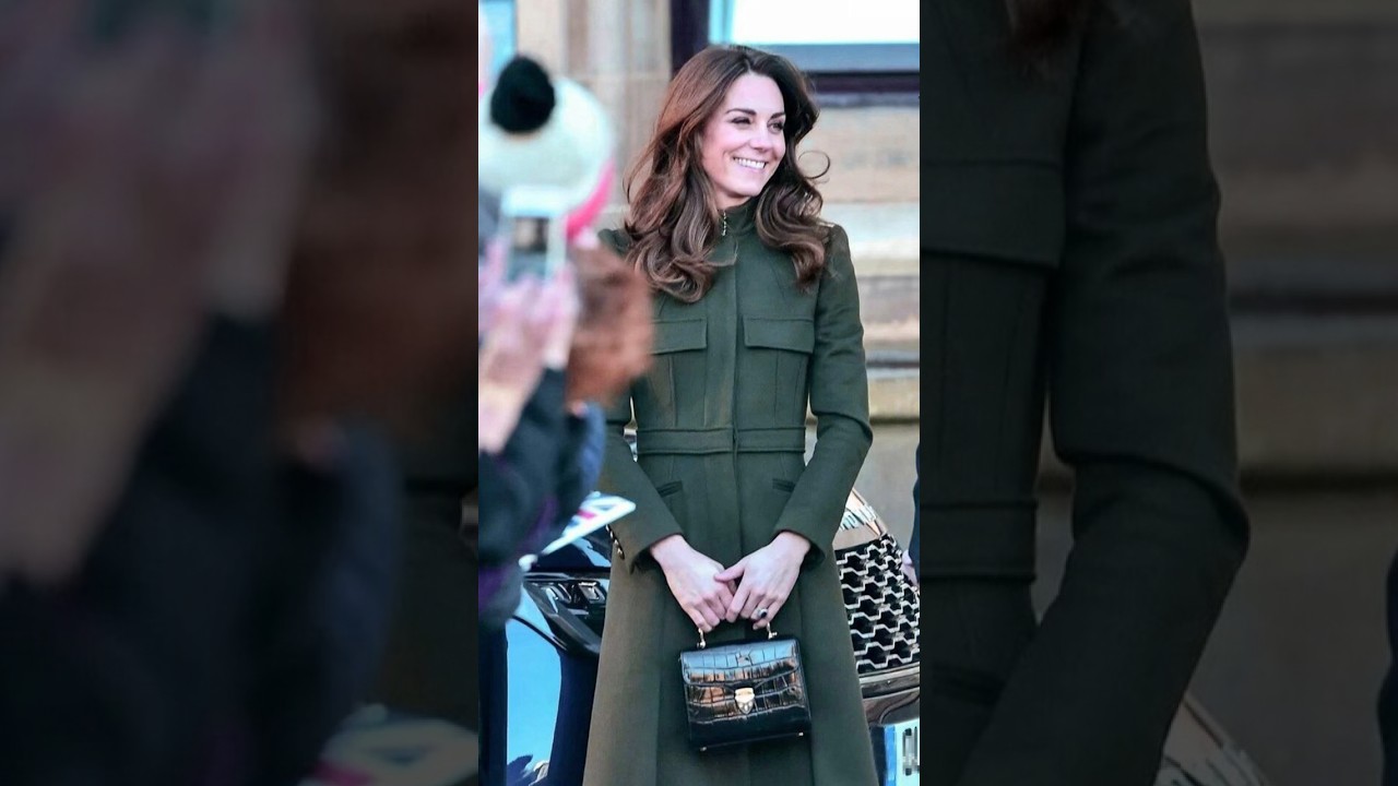 Princess Catherine Stunned in Bespoke Alexander McQueen Forest Green Midi Coat. Steal Her Look!