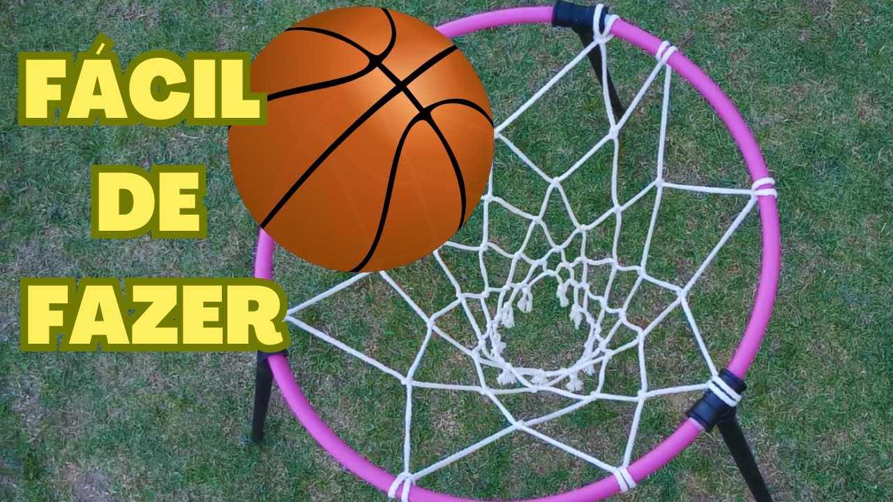Como fazer cesta de basquete infantil com bambol&ecirc; / TUTORIAL cesta de basquete infantil