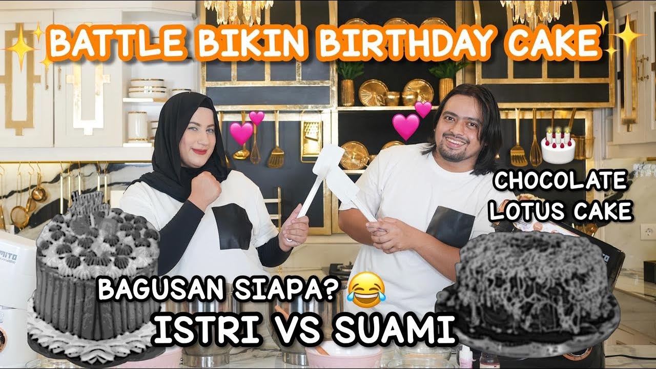 TASYI MENANTANG SUAMI BIKIN KUE ULANG TAHUN UNTUK ISTRI TERCINTA - KUE SUAMI BIKIN PINGIN PINGSAN?