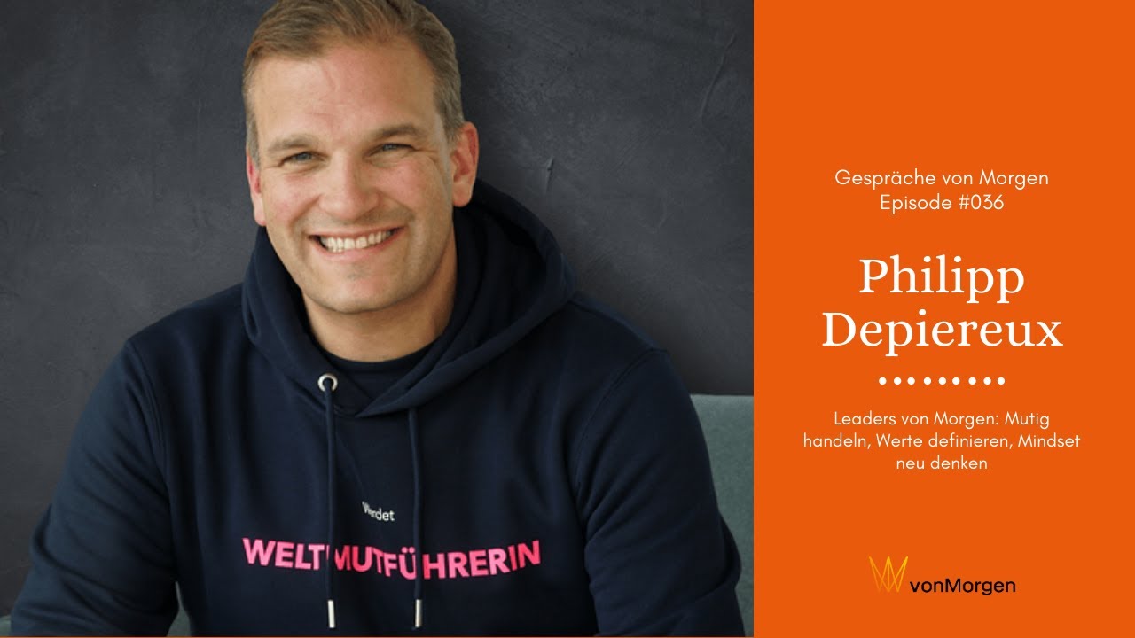 Philipp Depiereux spricht &uuml;ber Leaders von Morgen bei Gespr&auml;che von Morgen