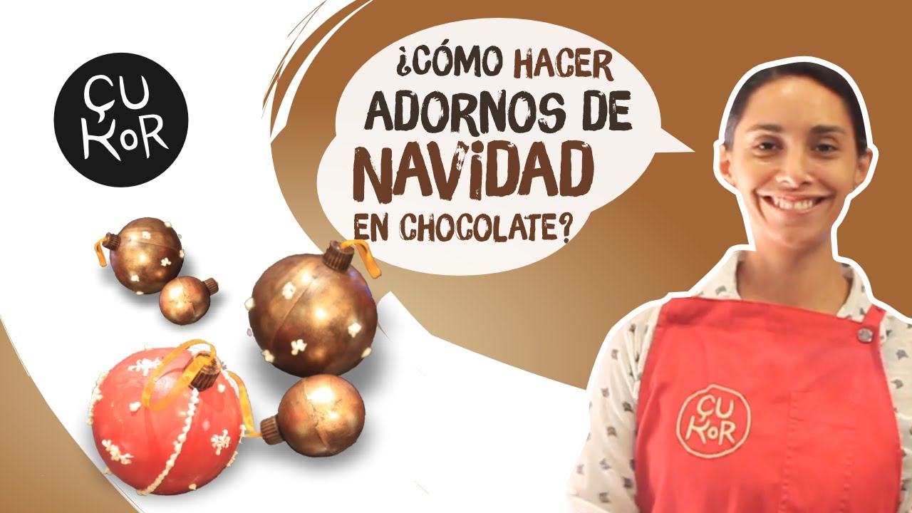 ¿Cómo hacer adornos de Navidad en chocolate?