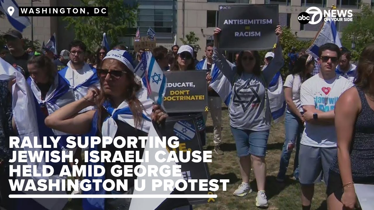 WATCH: Jewish students at George Washington University hold rally