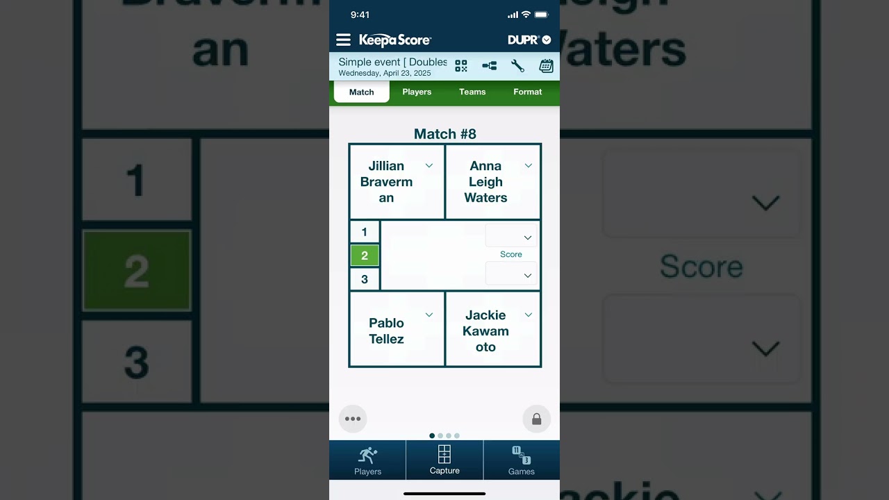 Digital Scorecards for Pickleball - KeepaScore App