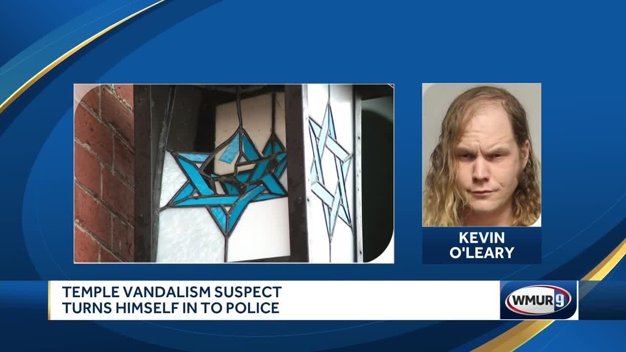 Temple vandalism suspect turns himself in