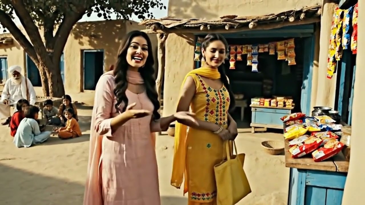#eman mahnoor village  da funny vlog#girl viral